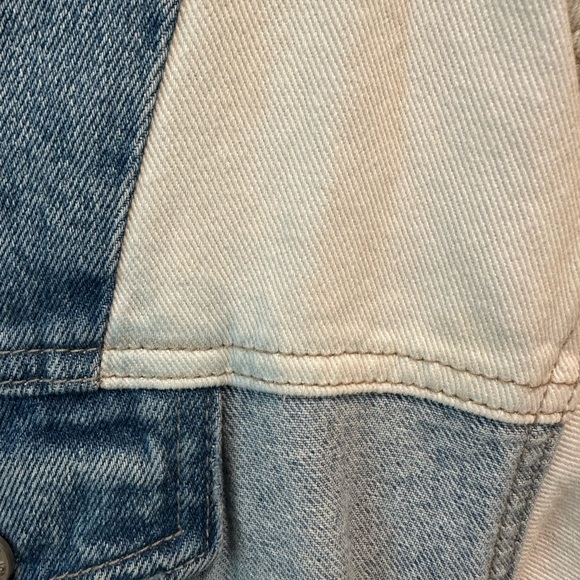 Color Block Denim Jacket - Picture 2 of 4